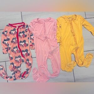 *See Description* Two Posh Peanut and One Kickee Footies Bundle!